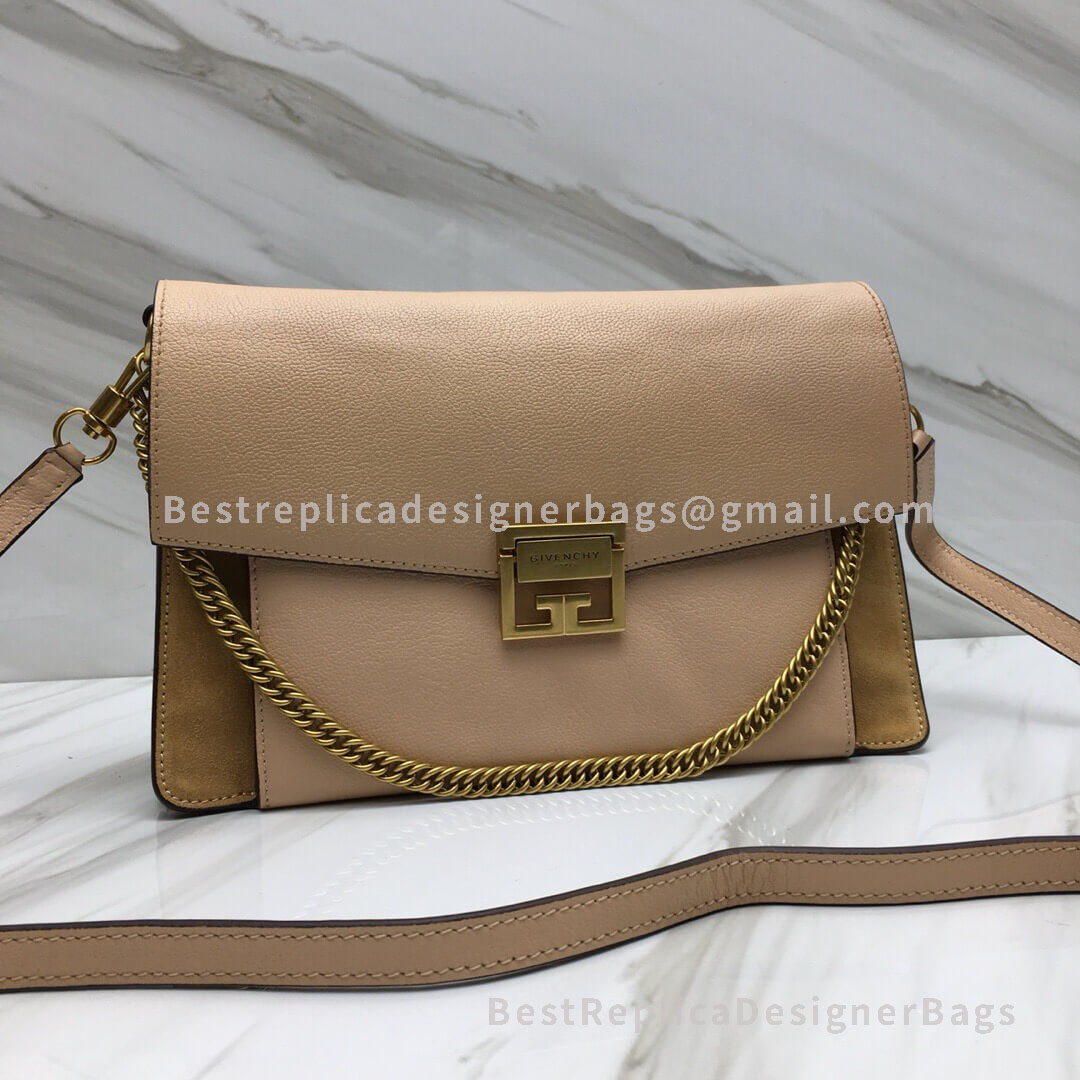 Givenchy Medium GV3 Bag In Nude Goatskin And Suede GHW 29999